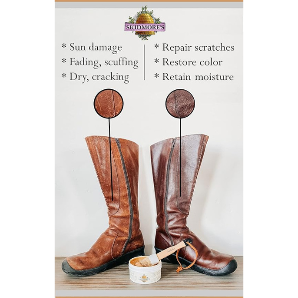 Skidmore's Original Leather Cream – Natural Leather Cleaner & Conditioner