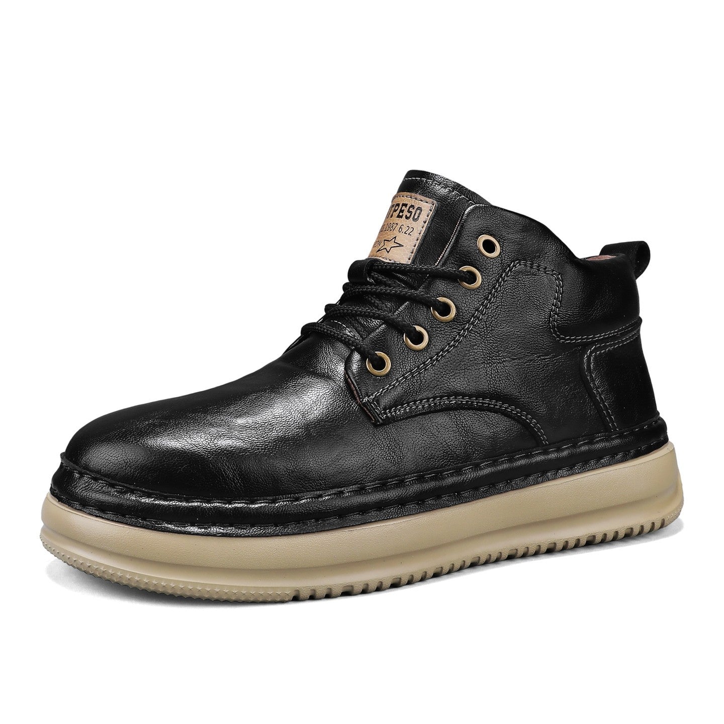 Men's Retro Mid-top Casual Boots
