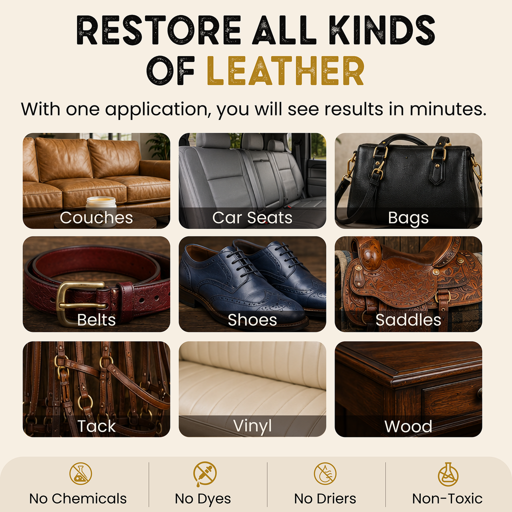 Skidmore's Original Leather Cream – Natural Leather Cleaner & Conditioner