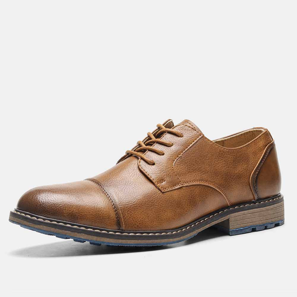 Men's Business Casual Retro Trend Plus Size Leather Shoes